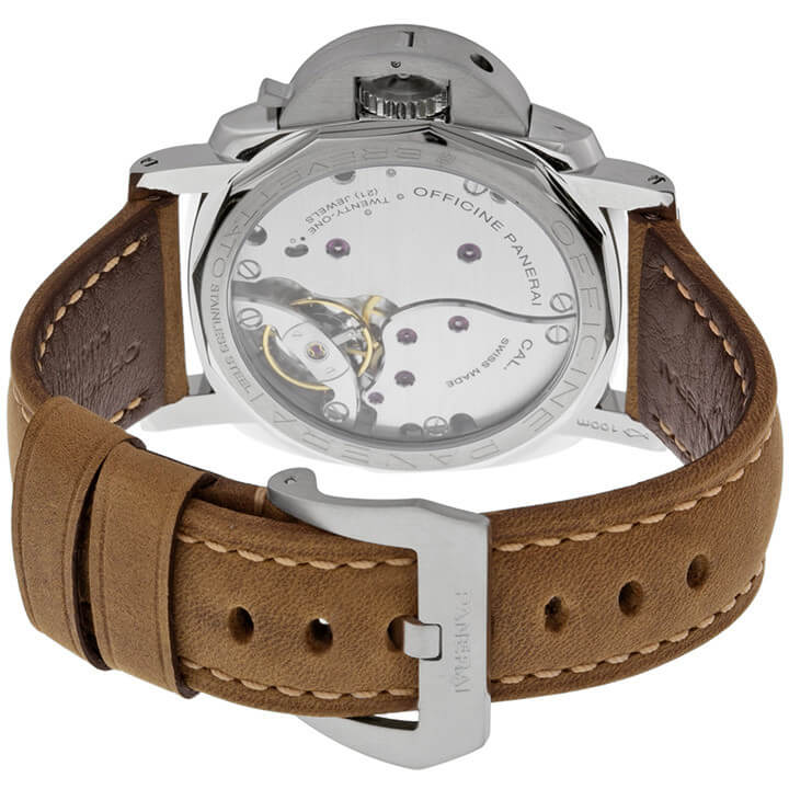 Panerai Luminor Black Dial Left Handed Men's Watch PAM00557