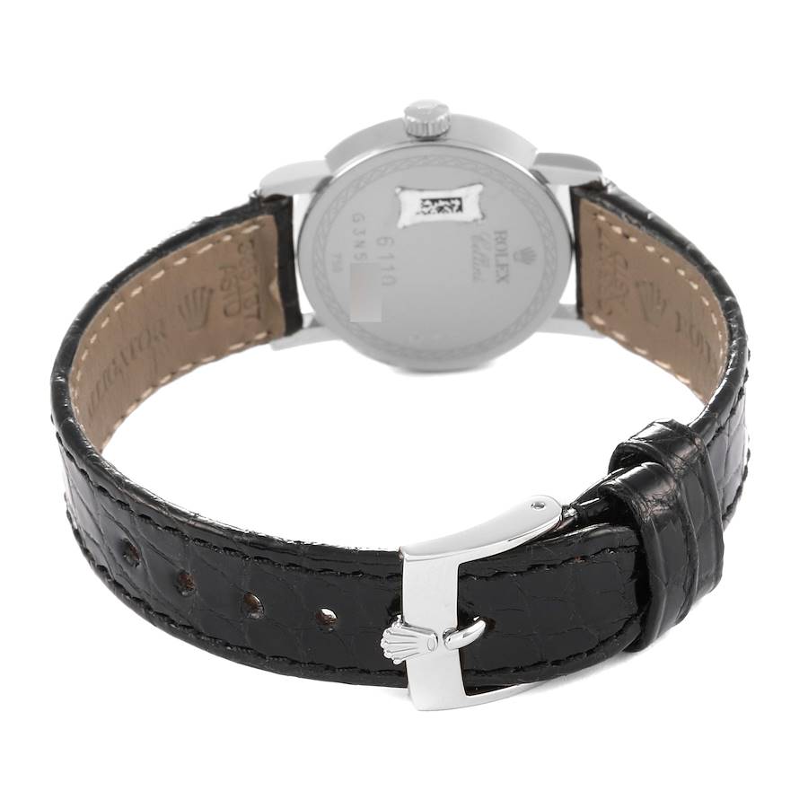 Rolex Cellini Danaos Black Dial Women's Watch 4233/9