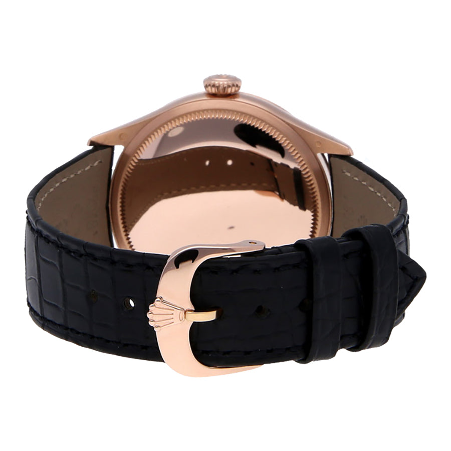 Rolex Cellini Time Black Dial Men's Watch 50505