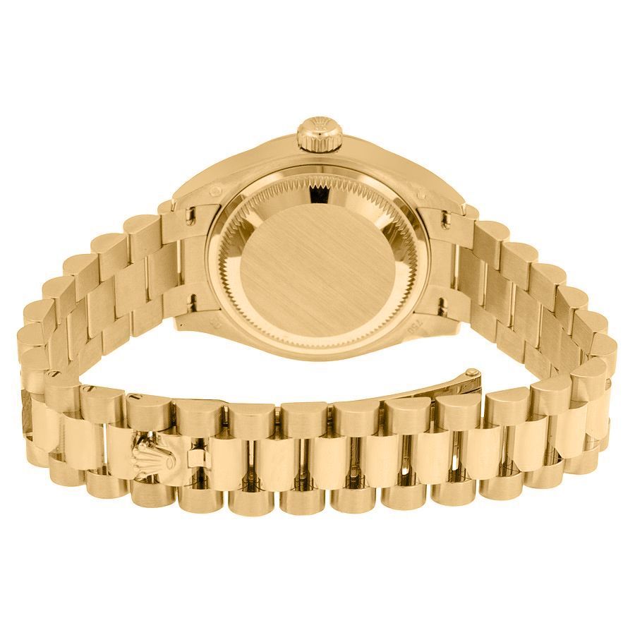 Rolex Day-Date Diamond Bezel Champagne Dial Women's Watch 128348RBR-0008