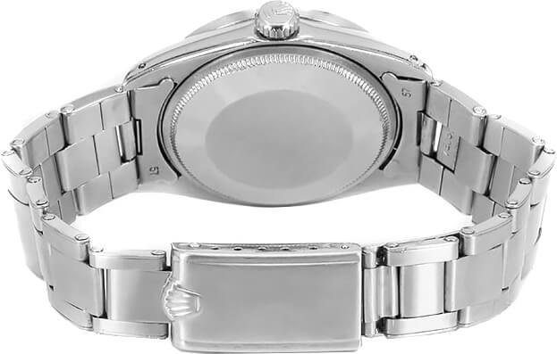Rolex Oyster Perpetual Date 34 Silver Index Dial Women's Watch 1501