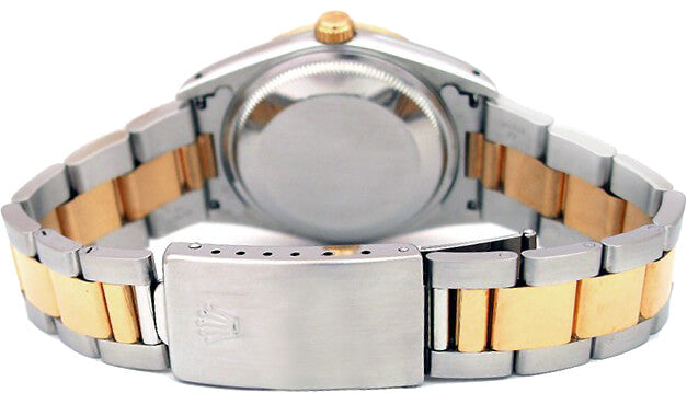 Rolex Oyster Perpetual Date 34 Yellow Gold & Steel Women's Watch 15203