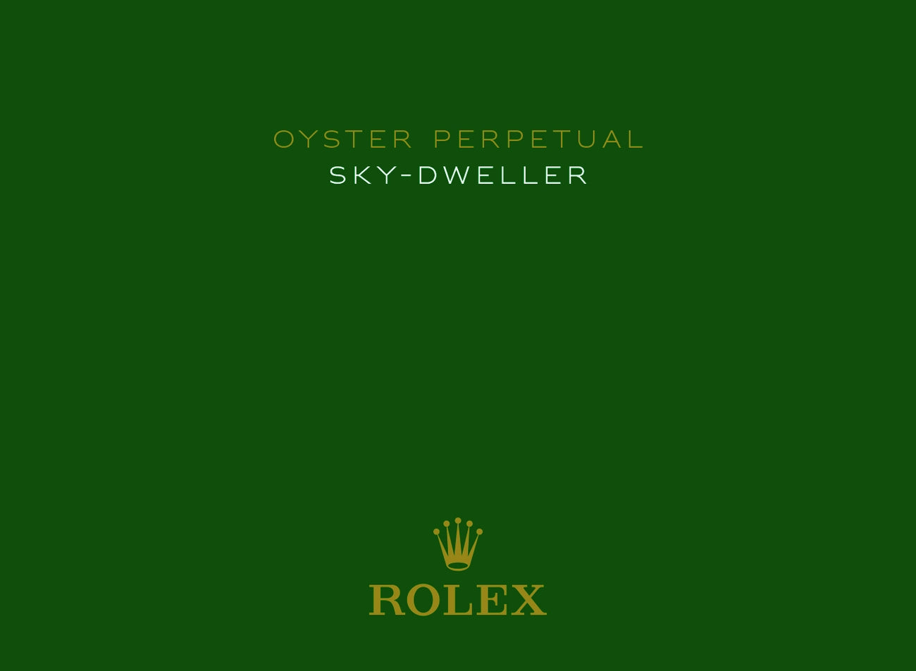 Rolex Sky-Dweller 18k Yellow Gold Champagne Dial Men's Watch 336238-0001