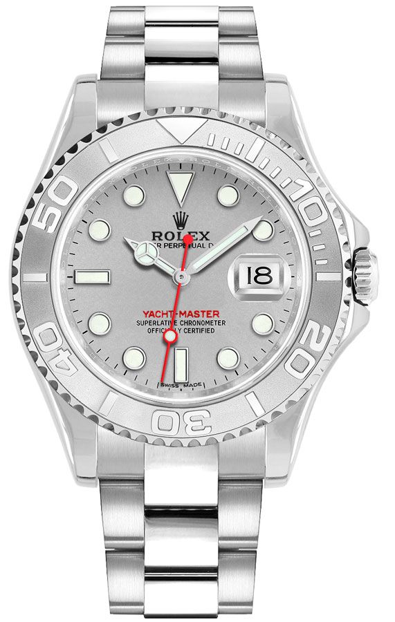 Rolex Yacht-Master 40 Platinum Dial Chronometer Men's Watch 16622