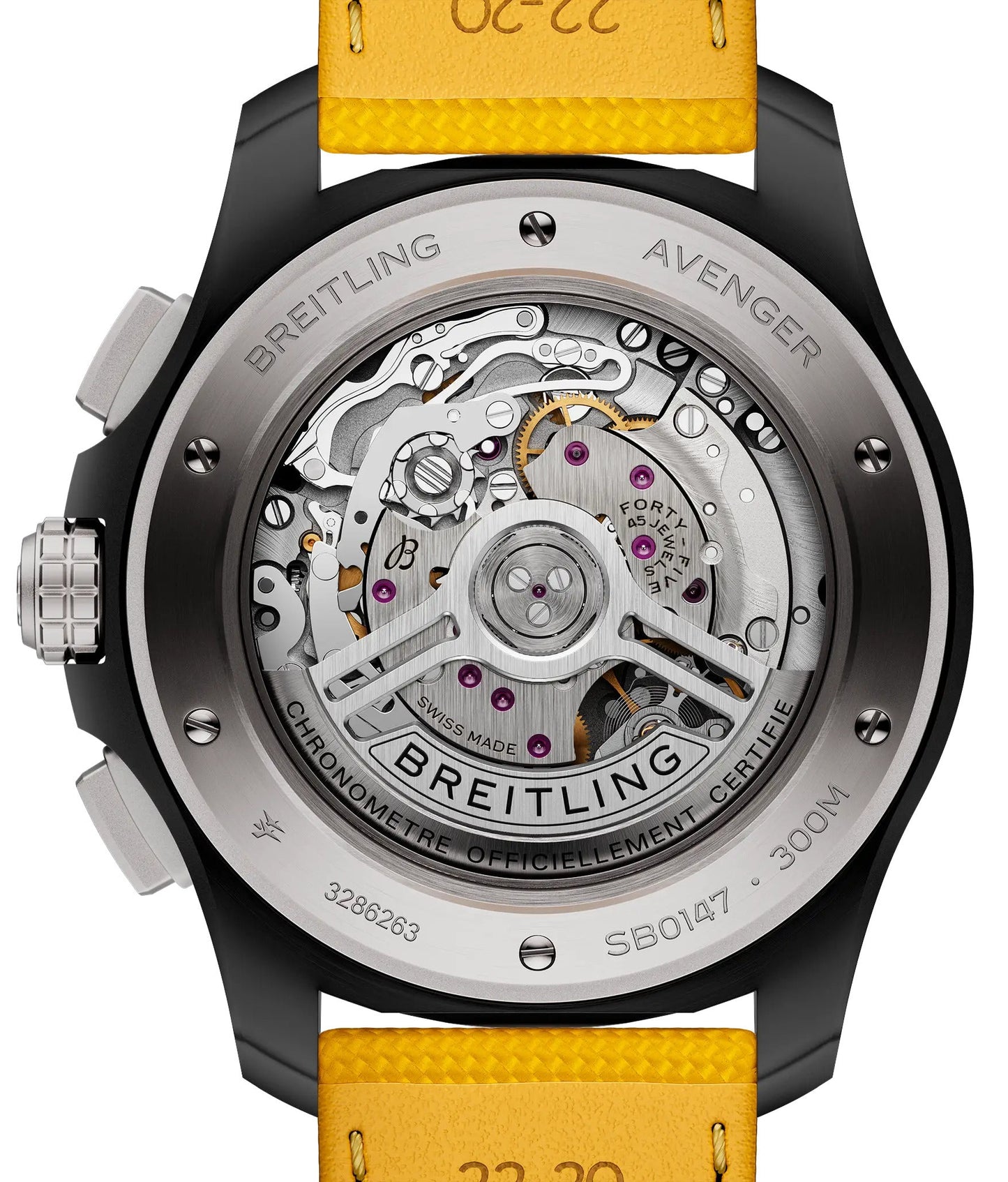 Breitling Avenger B01 Chronograph 44 Night Mission Yellow Men's Watch SB0147101I1X1