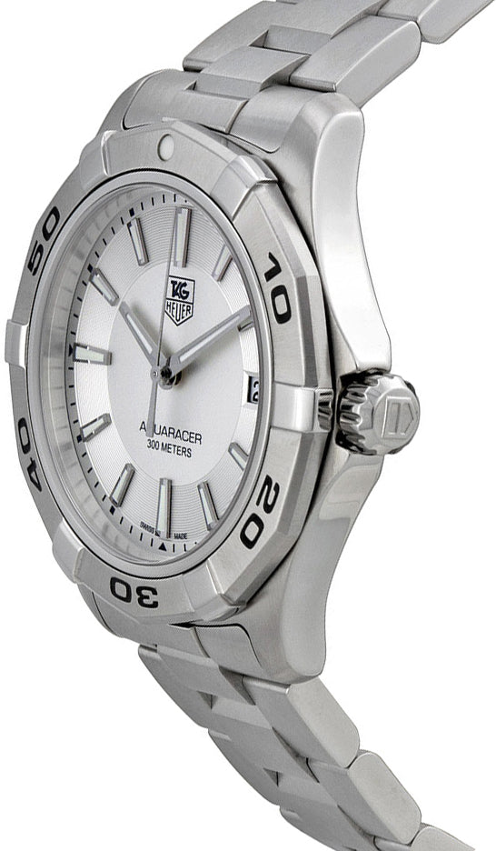 Tag Heuer Aquaracer Silver Dial Steel Men's Watch WAP1111.BA0831