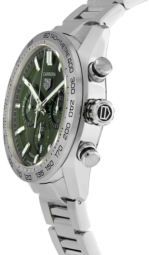 Tag Heuer Carrera Automatic Chronograph Green Dial Men's Watch CBN2A10.BA0643