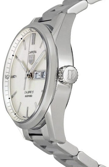 Tag Heuer Carrera Day Date Silver Dial Men's Watch WAR201B.BA0723