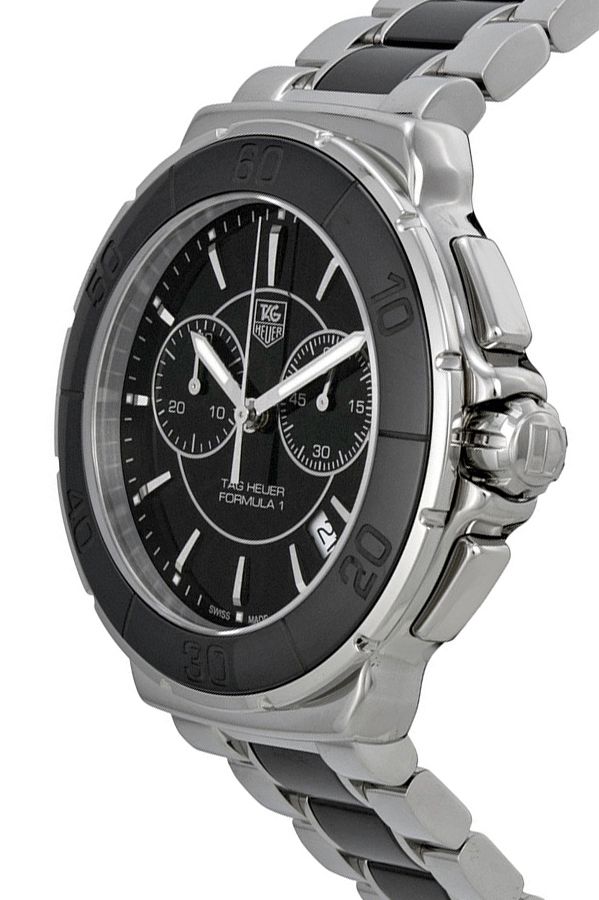 Tag Heuer Formula 1 Steel & Black Ceramic 41mm Women's Watch CAH1210.BA0862