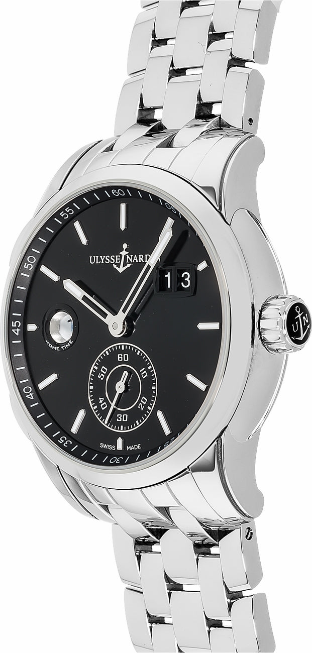 Ulysse Nardin Dual Time Manufacture Black Dial Men's Watch 3343-126-7/92