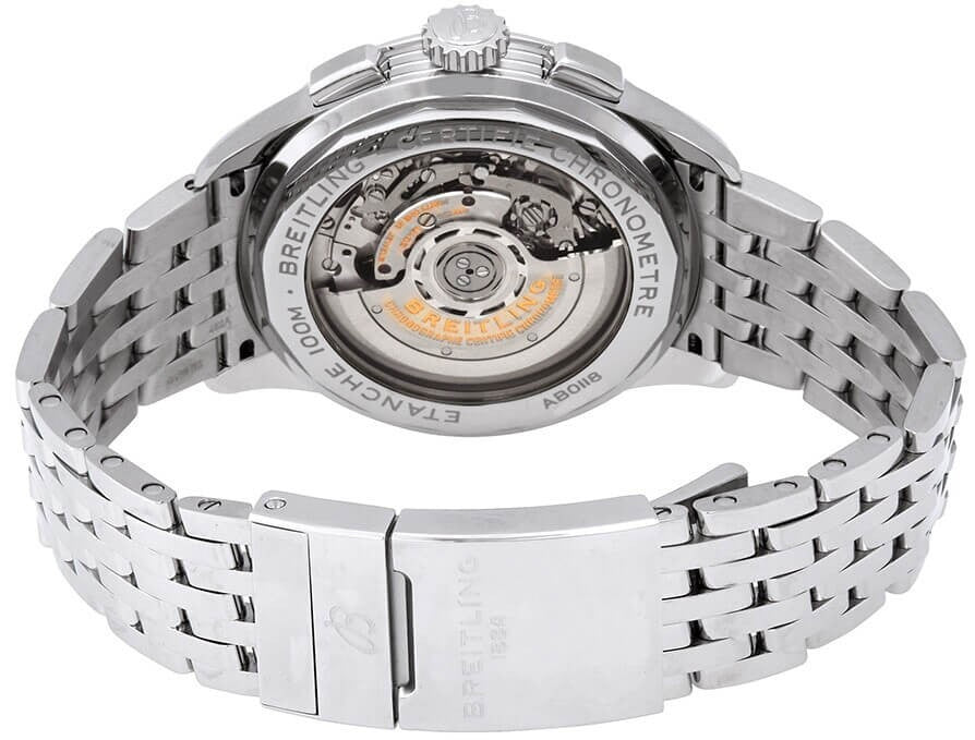 Breitling Premier B01 Chronograph 42 Blue Dial Steel Men's Watch AB0118A61C1A1