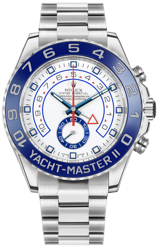 Rolex Yacht-Master II White Dial Men's Luxury Watch 116680-0001