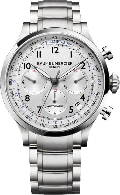 Baume & Mercier Capeland Chronograph Silver Dial Men's Watch 10064