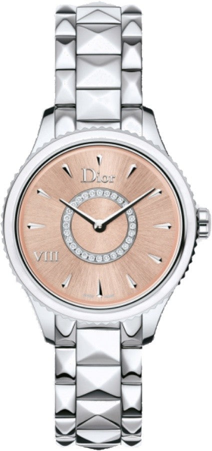 Christian Dior Montaigne Steel Diamonds Women's Watch CD151111M002
