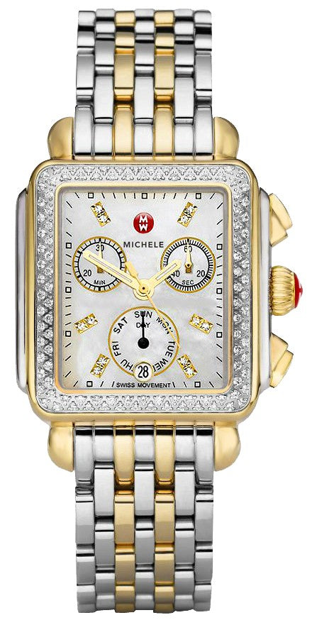 Michele Deco Diamond Two-tone Women's Watch MWW06P000108