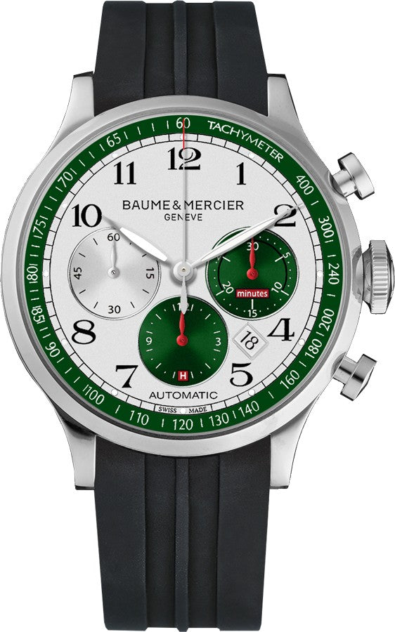 Baume & Mercier Capeland White Dial "Limited Topos" Automatic Men's Watch MOA10305