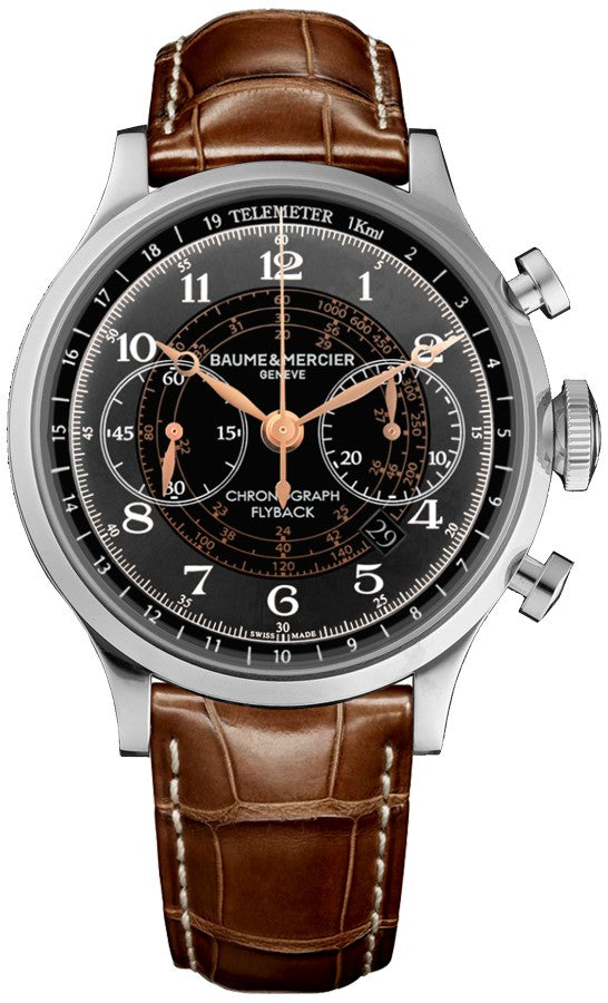Baume & Mercier Capeland Chronograph Stainless Steel Men's Watch 10094