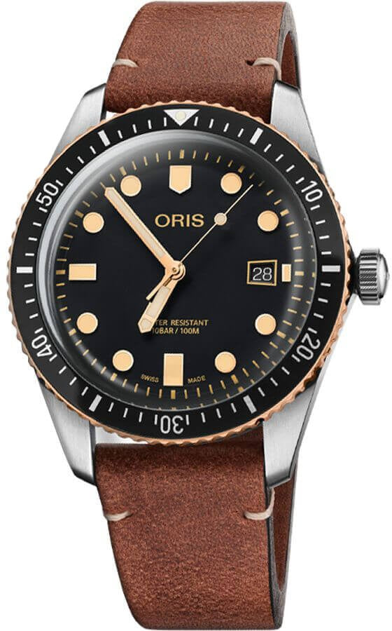 Oris Divers Sixty-Five Black Dial Men's Watch 73377204354LS