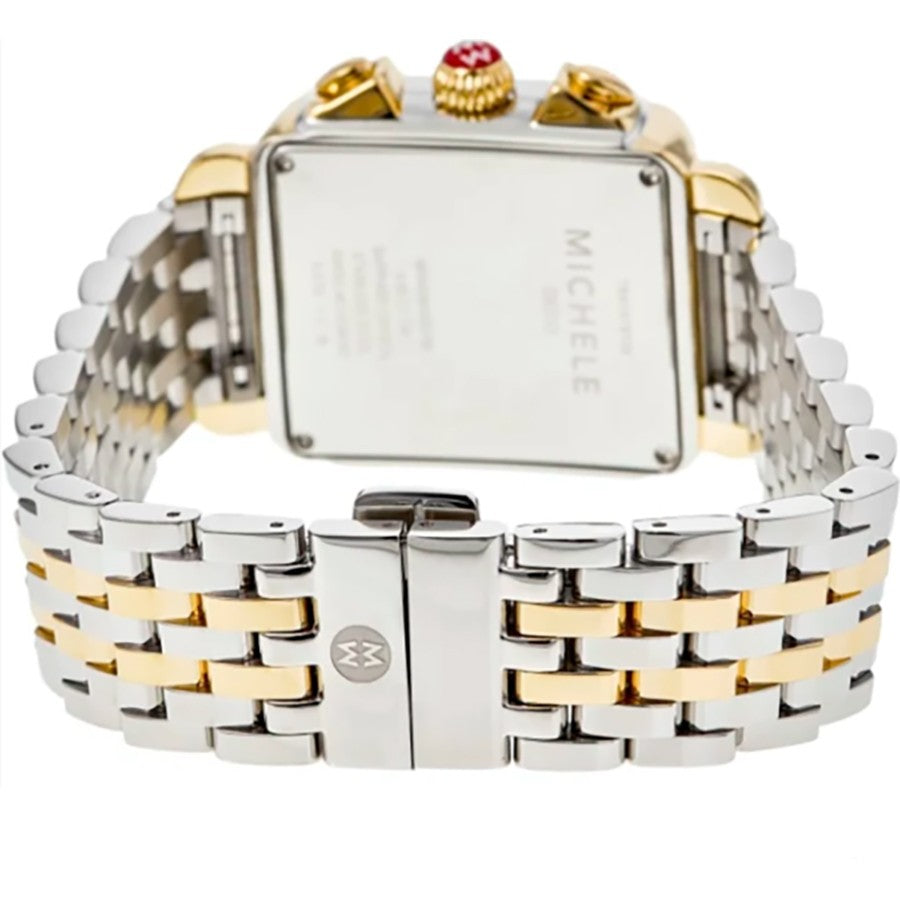 Michele Deco 18k Yellow Gold & Stainless Steel Women's Watch MWW06A000796