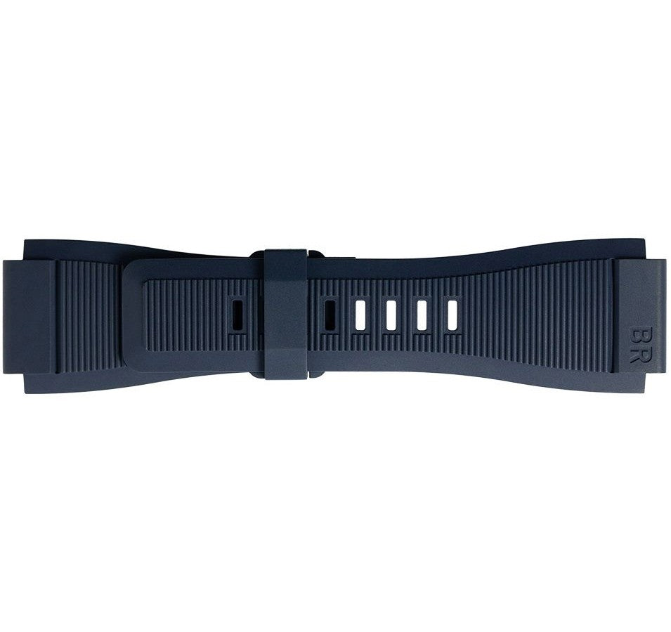Bell & Ross 24mm Blue Grooved Rubber Strap B-P-034