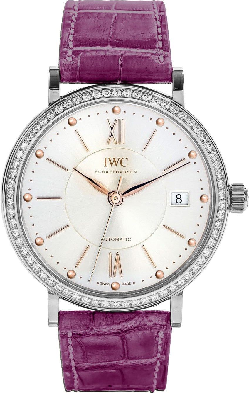 IW458112 IWC Portofino 37mm Automatic Diamond Watch BRAND NEW