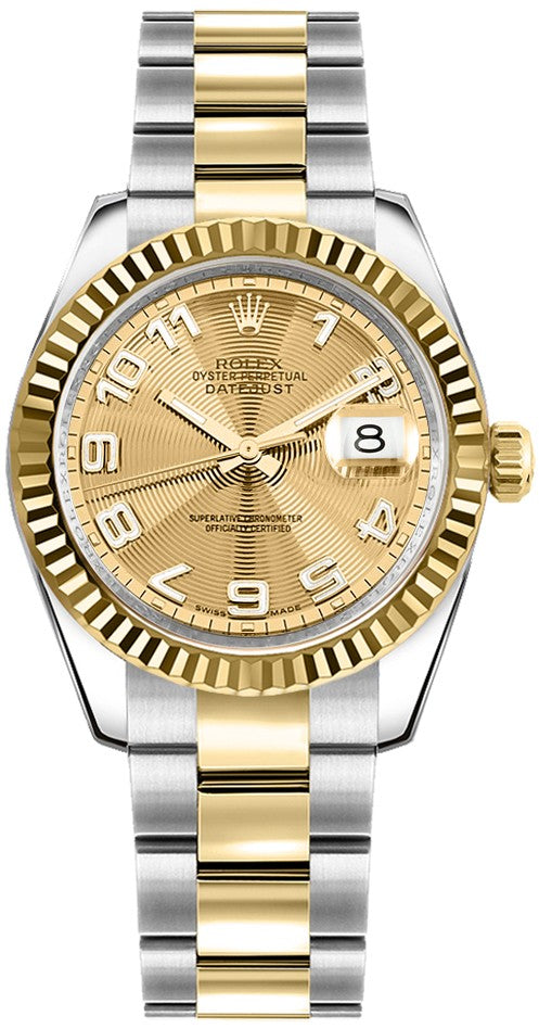 Rolex Datejust 31 Solid 18k Yellow Gold & Steel Watch 178273