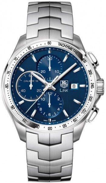 Tag Heuer Link Chronograph Blue Dial Men's Watch CAT2016.BA0952