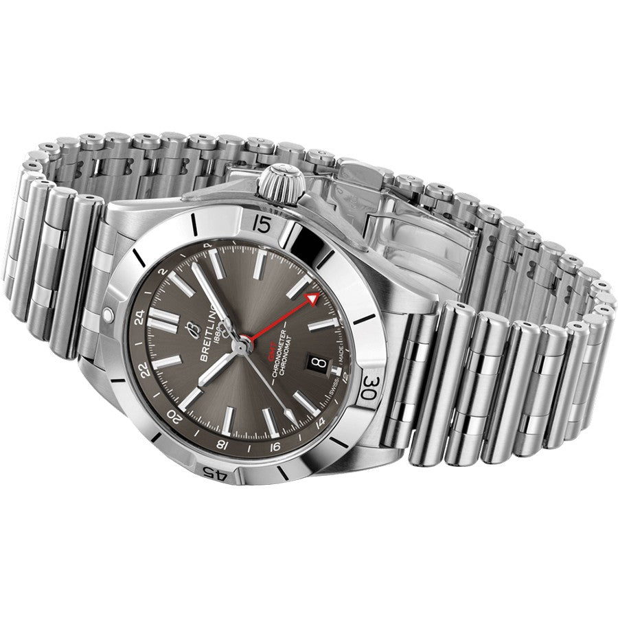 Breitling Chronomat Automatic GMT 40 Grey Dial Men's Watch A32398101M1A1