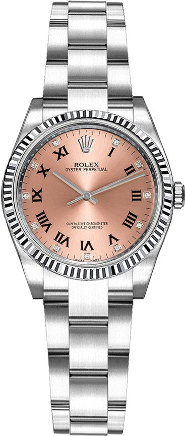 Rolex Oyster Perpetual 26 Pink Diamond Watch 176234