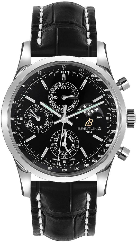 Breitling Transocean Chronograph 1461 Black Dial Men's Watch A1931012/BB68-743P