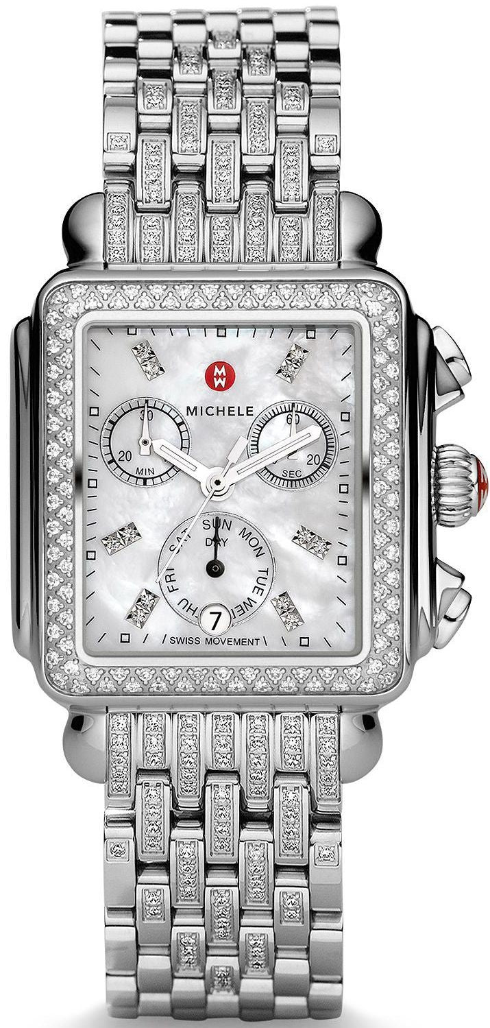 Michele Deco Diamond Bezel Luxury Women's Watch MWW06P000116