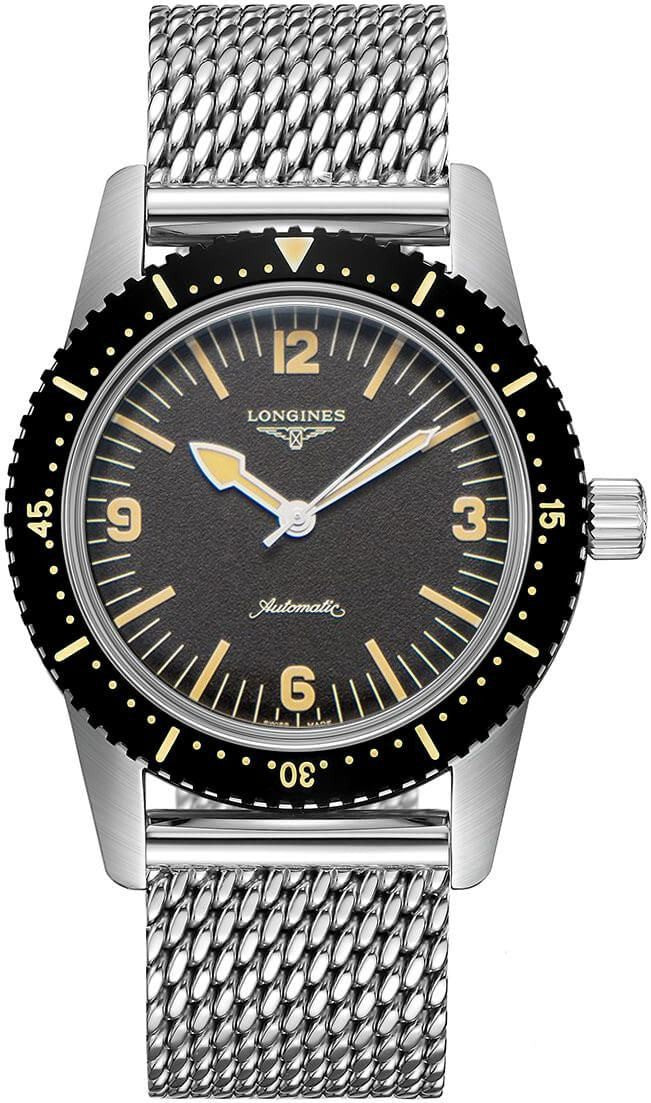 Longines Heritage Skin Diver Black Dial Men's Watch L2.822.4.56.6