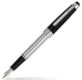 MontBlanc Meisterstuck Solitaire Ceramics Black Prisma Fountain Pen 103106