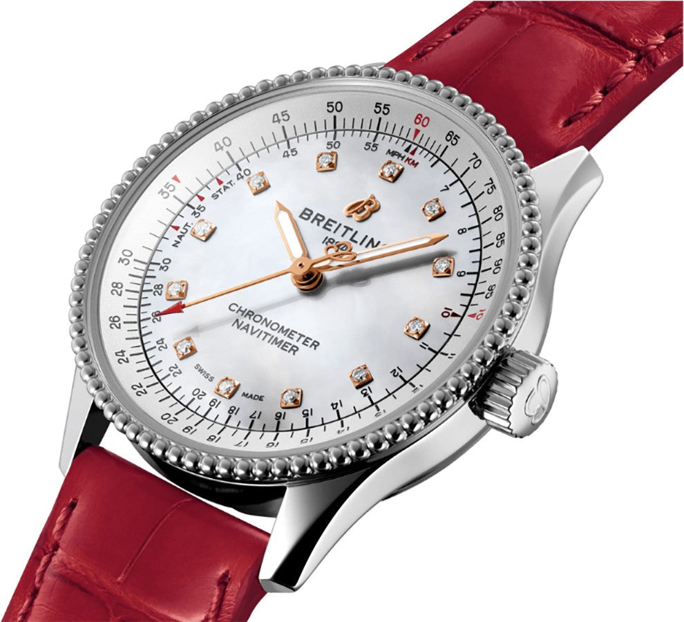 Breitling Navitimer Automatic 35 Stainless Steel Women's Watch A17395211A1P6