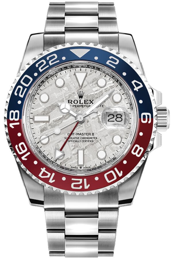 Rolex GMT Master II Pepsi Meteorite Dial Men's Watch 126719BLRO-0002