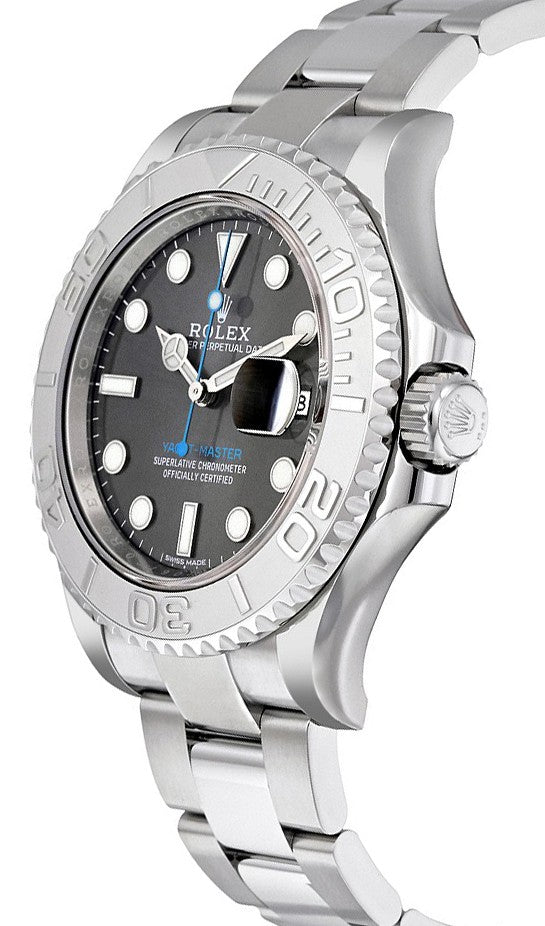 Rolex Yacht-Master Platinum Bezel Oystersteel Men's Watch 40 116622