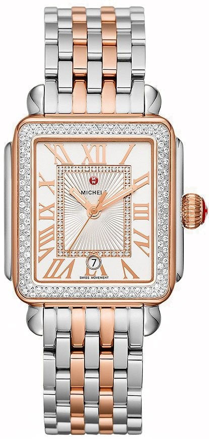 Michele Deco Madison Two-Tone Diamond Women's Watch MWW06T000220