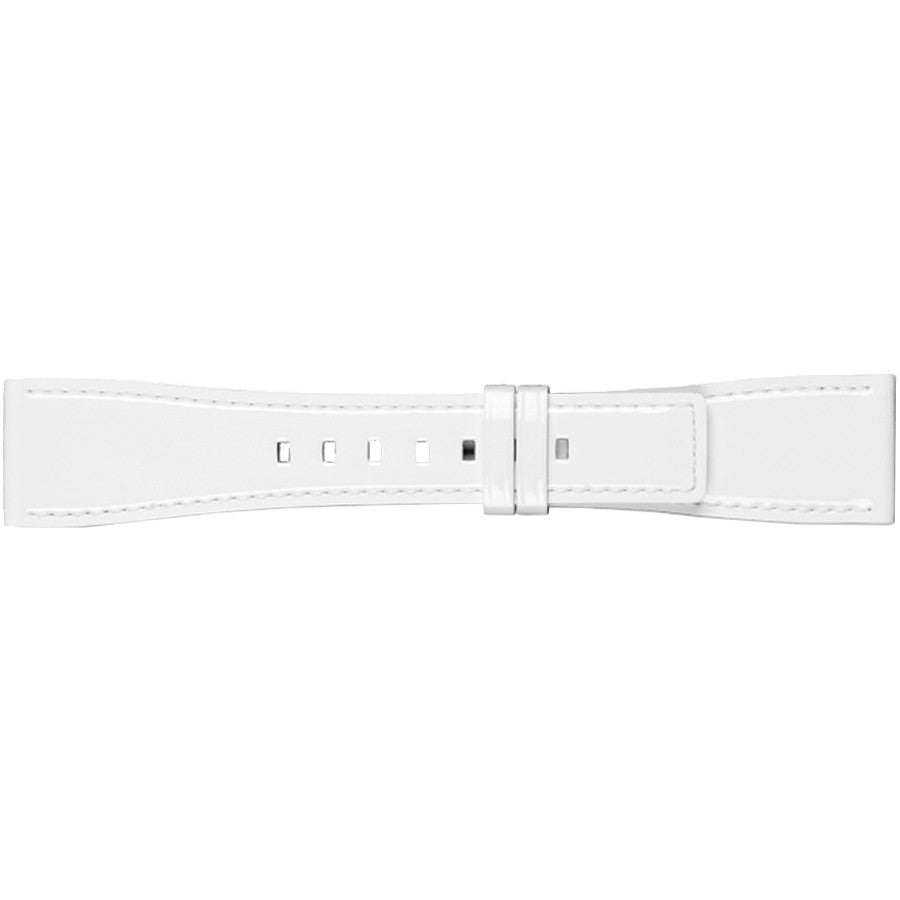 Bell & Ross 24mm White Leather Strap B-V-034