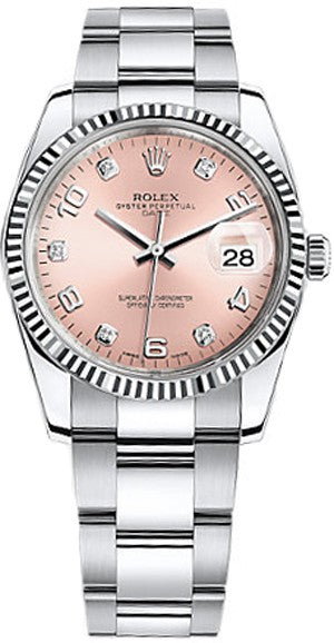 Rolex Oyster Perpetual Date 34 Diamond Watch 115234-0009