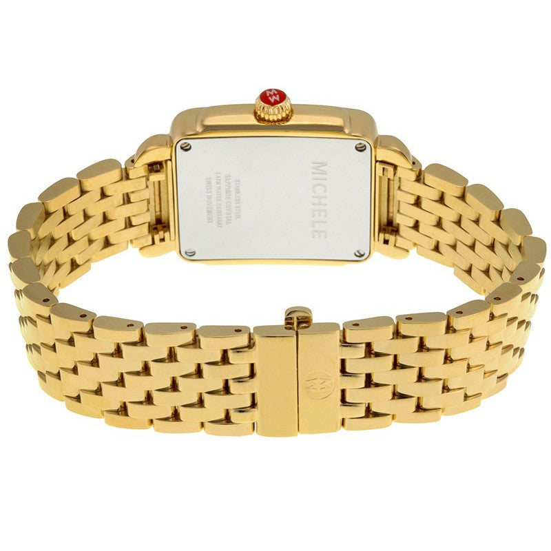 Michele Deco Mid Gold Diamond Dial Women's Watch MWW06V000004