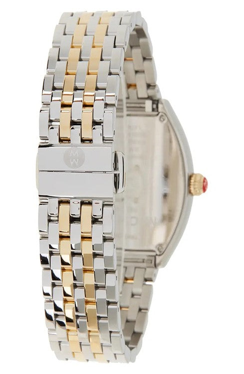 Michele Releve Diamond Yellow Gold & Steel Women's Watch MWW19B000004