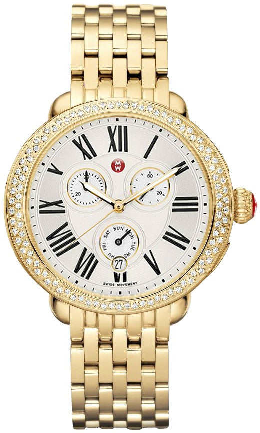 Michele Signature Serein Yellow Gold Women's Watch MWW21A000011