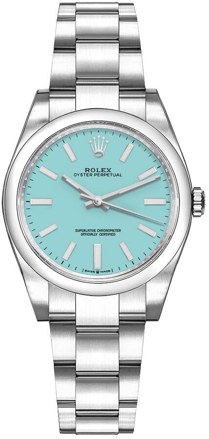 Rolex Oyster Perpetual 31 Turquoise Blue Women's Watch 277200-0007