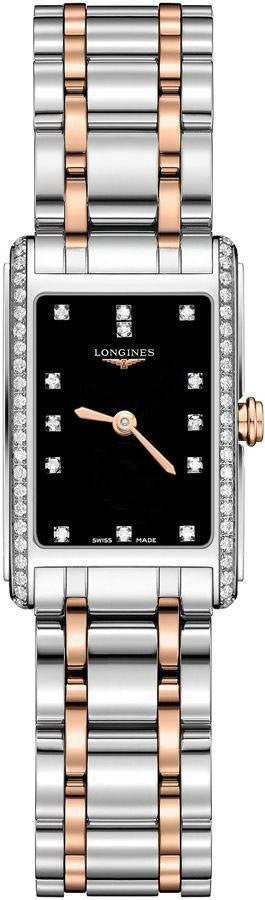 Longines DolceVita Steel & Rose Gold Women's Watch L5.258.5.59.7