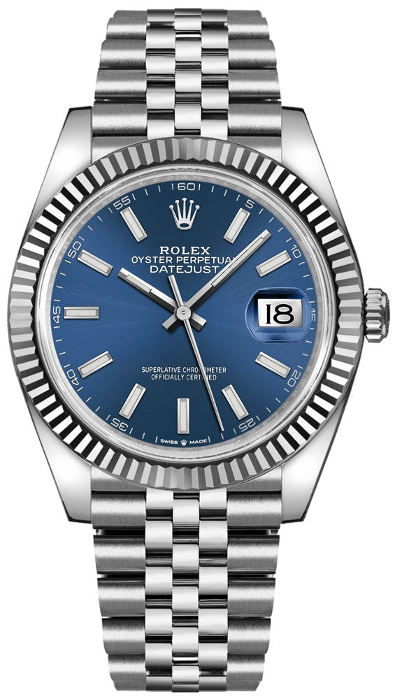 Rolex Datejust 41 Blue Dial Men's Watch 126334-0002