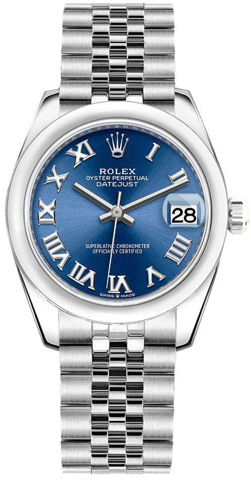 Rolex Datejust 31 Blue Dial Jubilee Bracelet Women's Watch 278240-0018