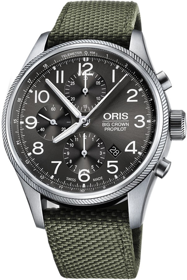 Oris Big Crown ProPilot Chronograph Men's Watch 77476994063FS-GREEN
