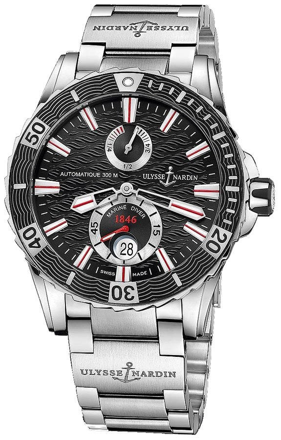 Ulysse Nardin Marine Diver Steel Bracelet Men's Watch 263-10-7M/92