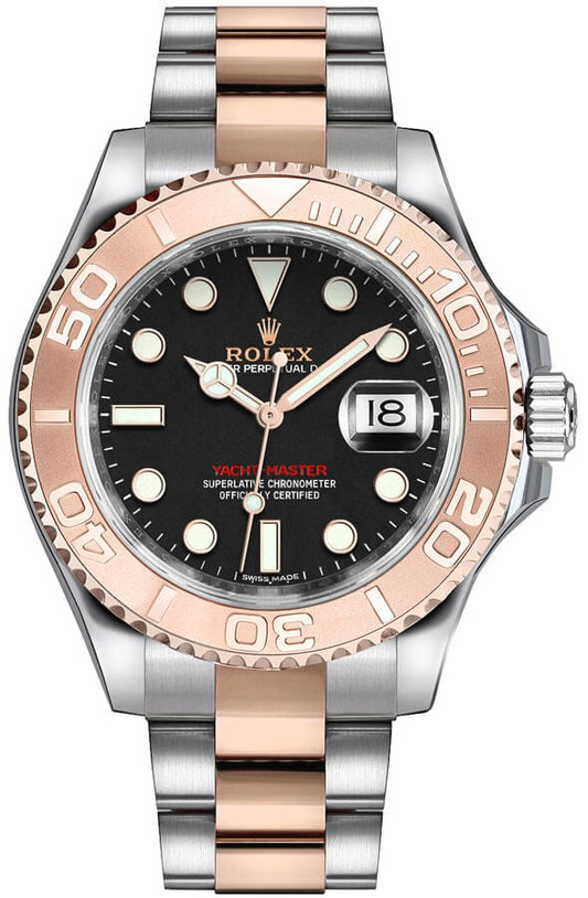 Rolex Yacht-Master 40 Everose Gold Oystersteel Men's Watch 116621-0002