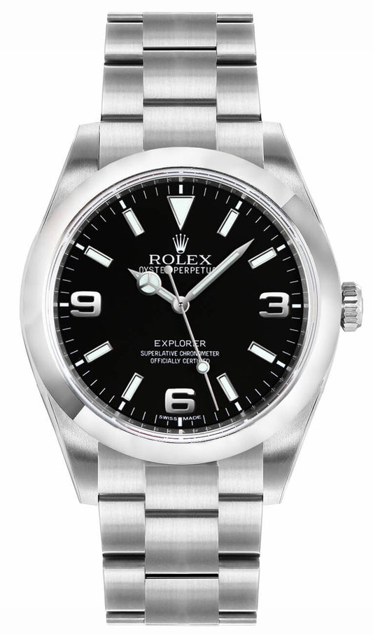 Rolex Explorer Black Dial Automatic Men's Watch 214270-0001